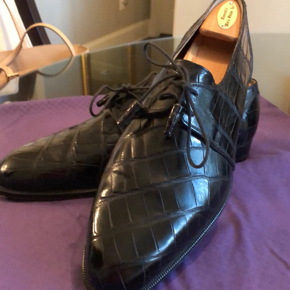 Caporicci genuine alligator men’s shoes 9.5